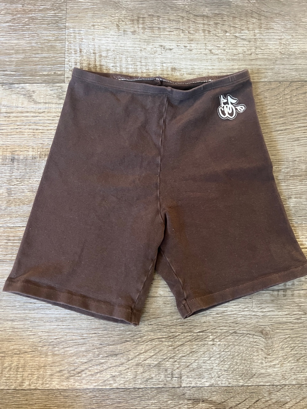 Cherry Los Angeles Brown Biker Shorts
